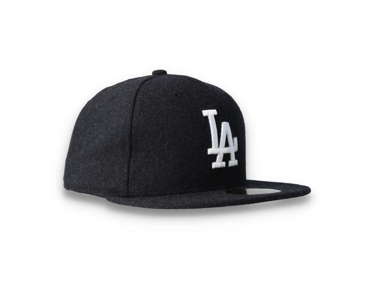 59FIFTY Melton Wool LA Dodgers Black/White - LOKK