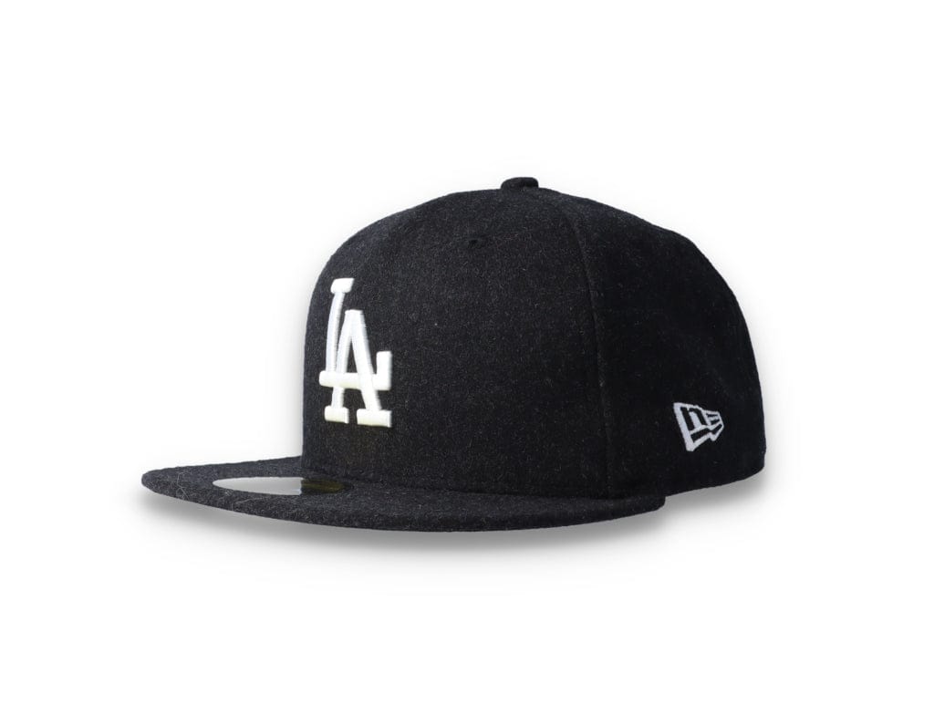 59FIFTY Melton Wool LA Dodgers Black/White - LOKK