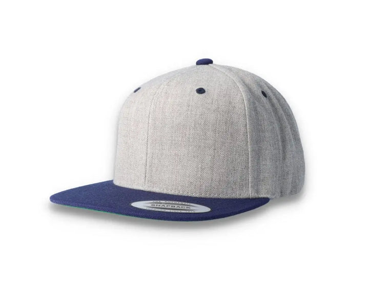 Yupoong Classic Snapback 6089MT Heather Grey/Navy - LOKK