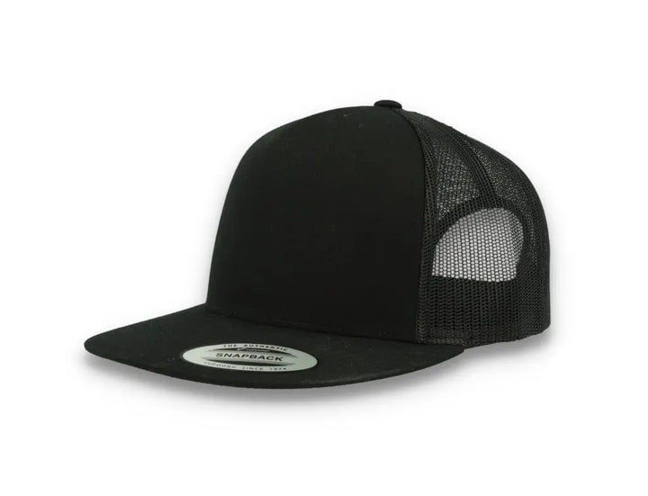 Classic Trucker Cap Black/Black - Yupoong 6006 - LOKK