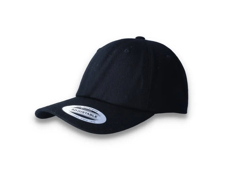 Black Dad Cap Low Profile Cotton Twill - Yupoong 6245CM - LOKK