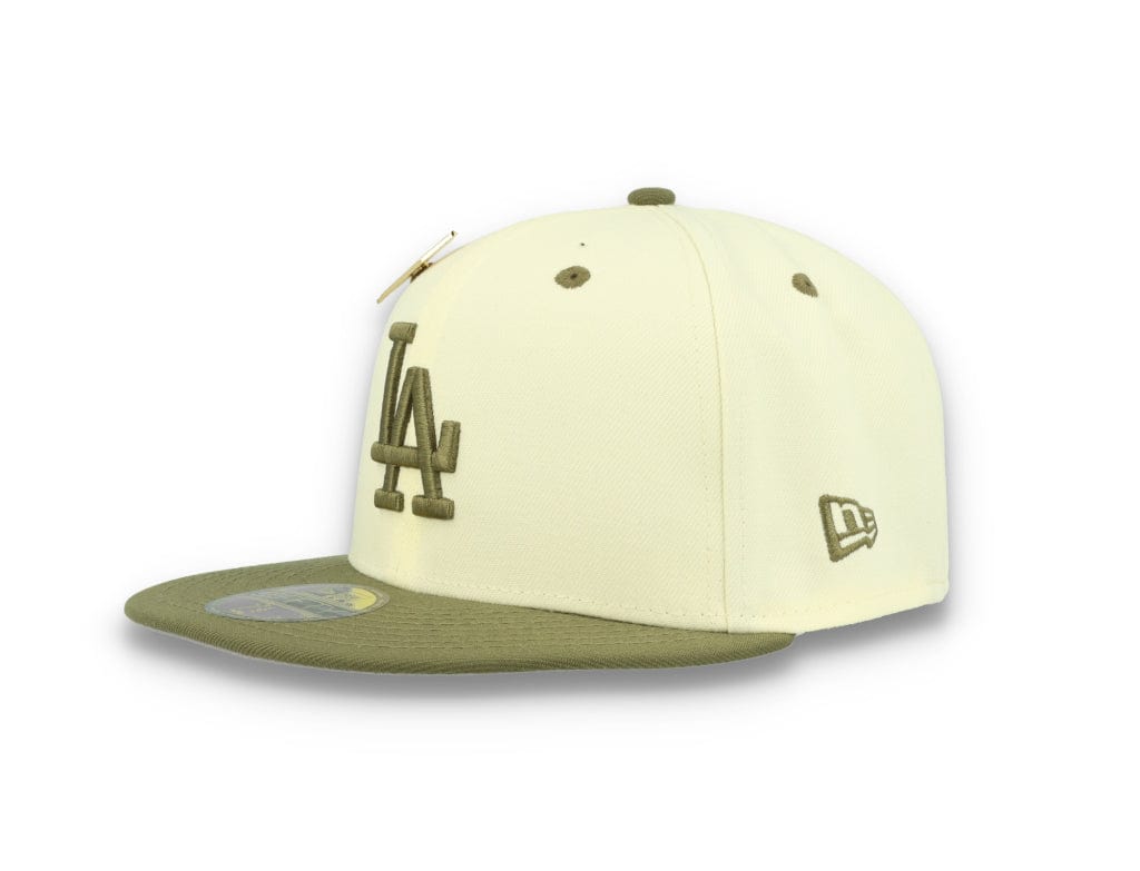 59FIFTY MLB World Series Trail Mix Los Angeles Dodgers White/Khaki - LOKK