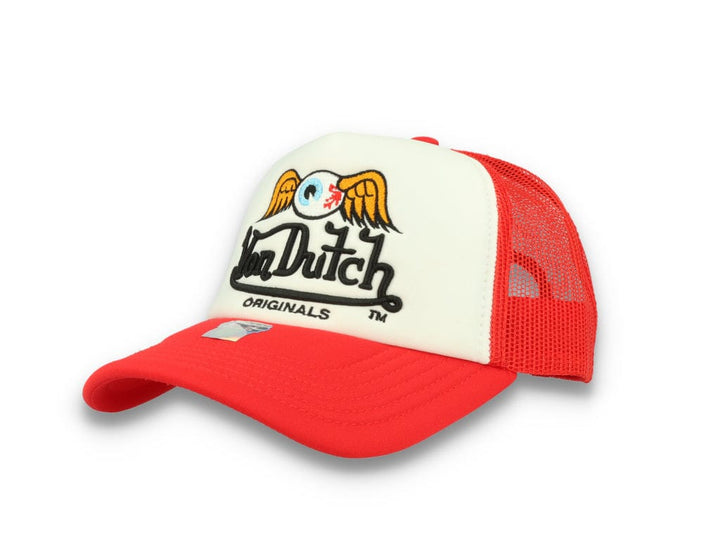 Von Dutch Trucker Cap Baker White/Red - LOKK