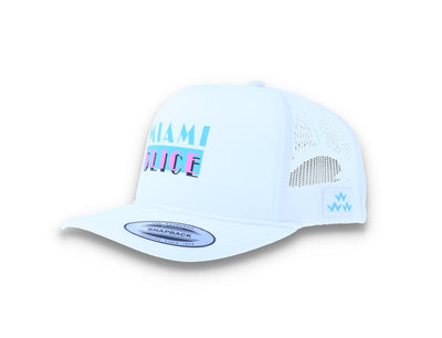 Miami Slice Trucker Cap White