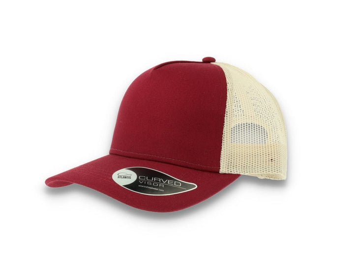 Trucker Cap Burgundy/Stone Atlantis Rapper Cotton - LOKK