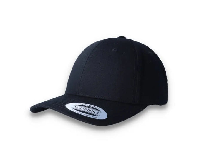 Curved Baseball Cap Snapback Black - Yupoong 7706 - LOKK