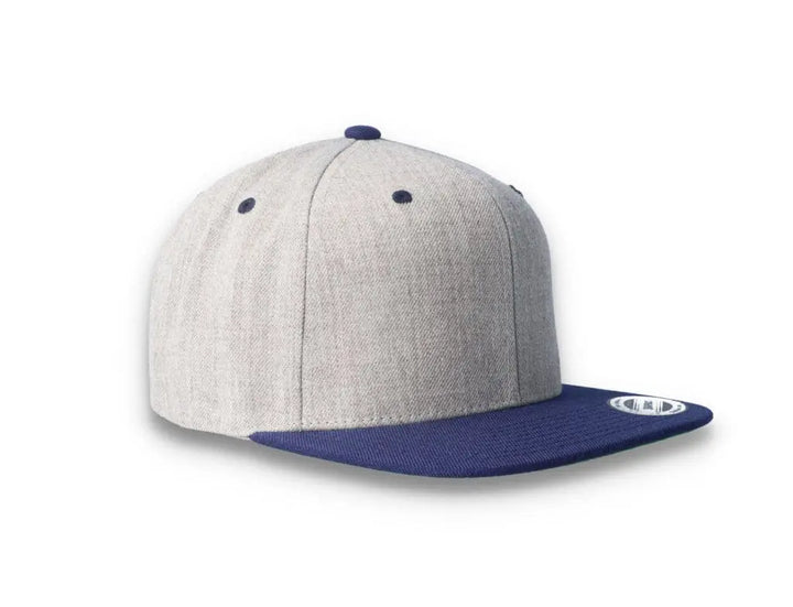 Yupoong Classic Snapback 6089MT Heather Grey/Navy - LOKK