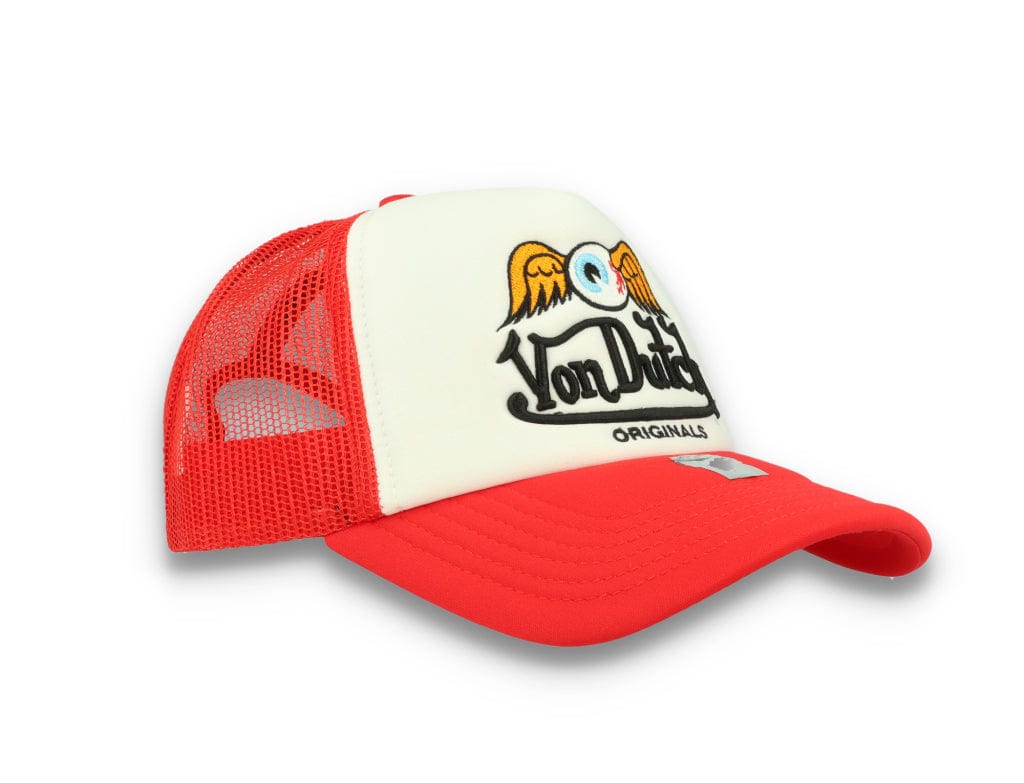 Von Dutch Trucker Cap Baker White/Red - LOKK