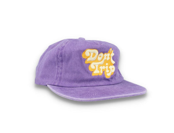 Free & Easy Don't Trip Washed Snapback Hat Purple - LOKK