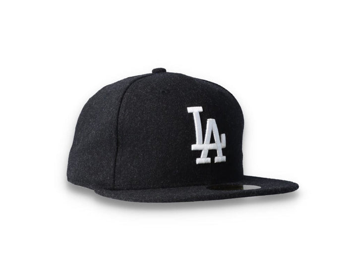 59FIFTY Melton Wool LA Dodgers Black/White - LOKK