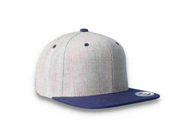 Yupoong Classic Snapback 6089MT Heather Grey/Navy - LOKK