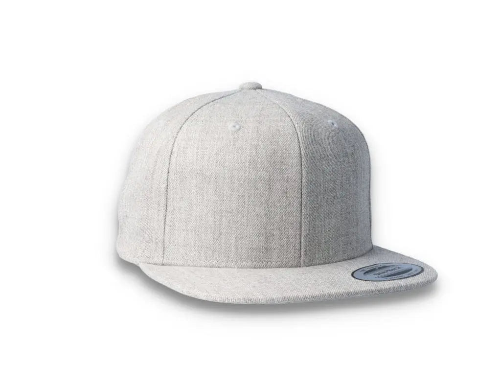 Heather Grey/Heather Grey Snapback Cap - Yupoong 6089M - LOKK