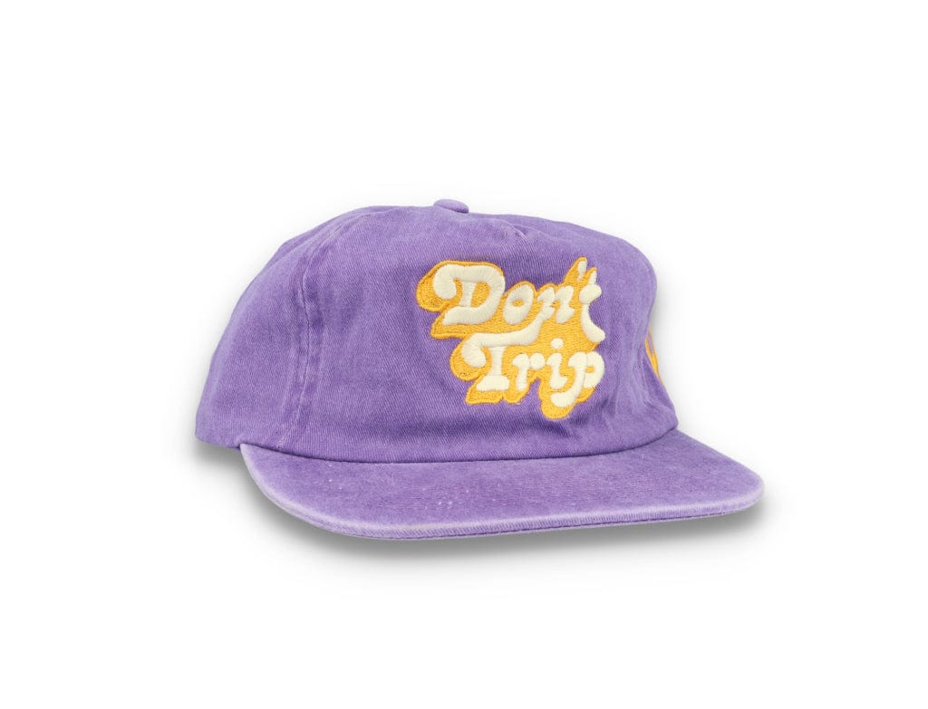 Free & Easy Don't Trip Washed Snapback Hat Purple - LOKK