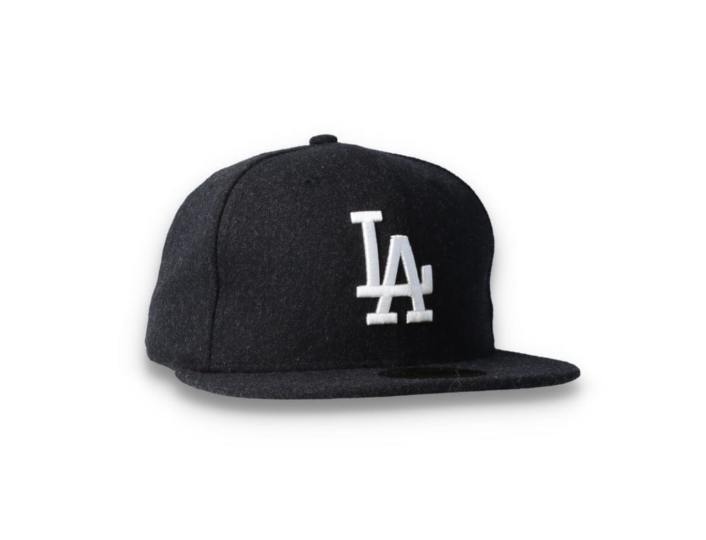 59FIFTY Melton Wool LA Dodgers Black/White - LOKK