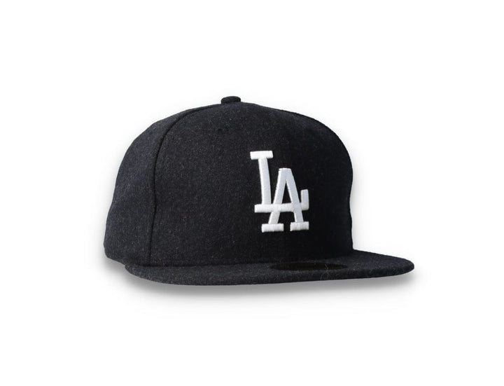 59FIFTY Melton Wool LA Dodgers Black/White - LOKK
