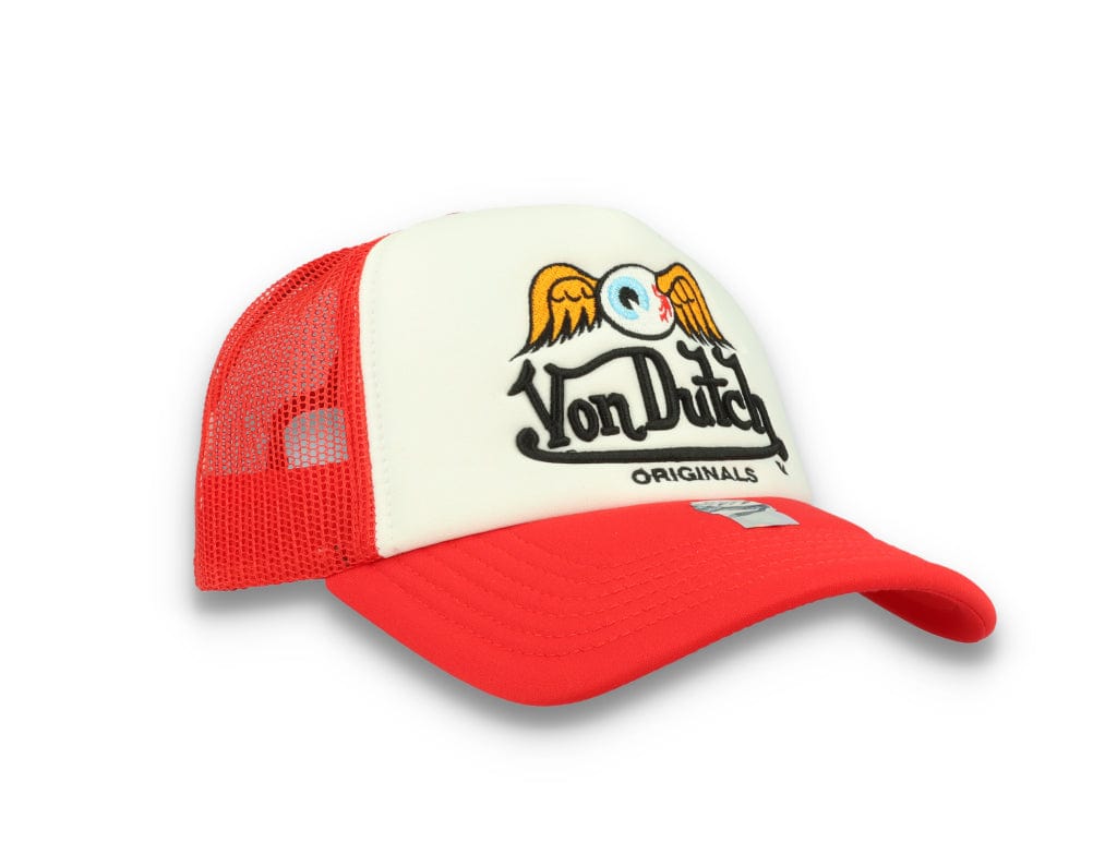 Von Dutch Trucker Cap Baker White/Red - LOKK