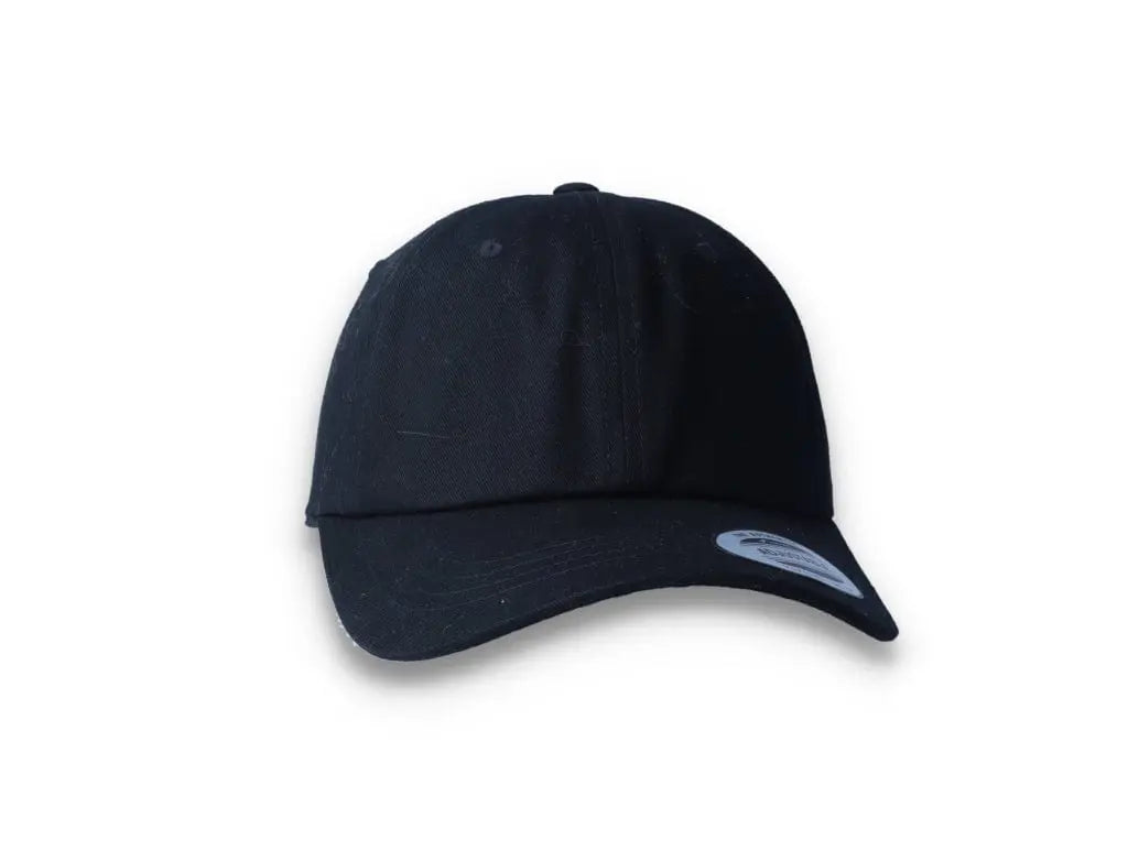 Black Dad Cap Low Profile Cotton Twill - Yupoong 6245CM - LOKK