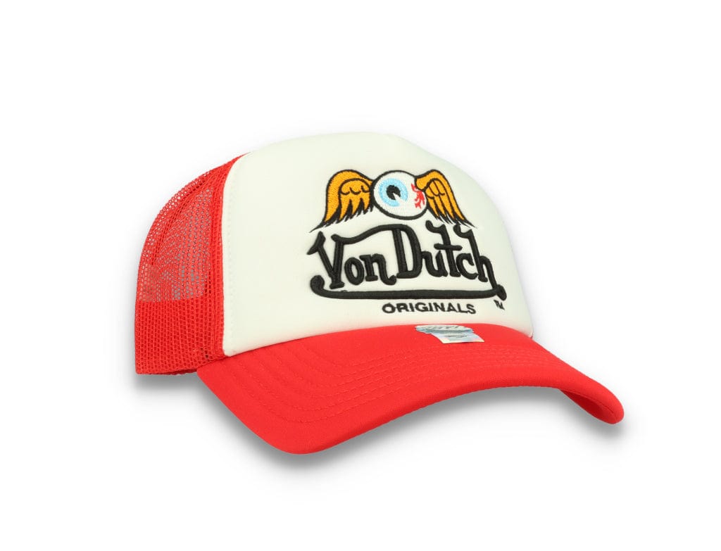 Von Dutch Trucker Cap Baker White/Red - LOKK