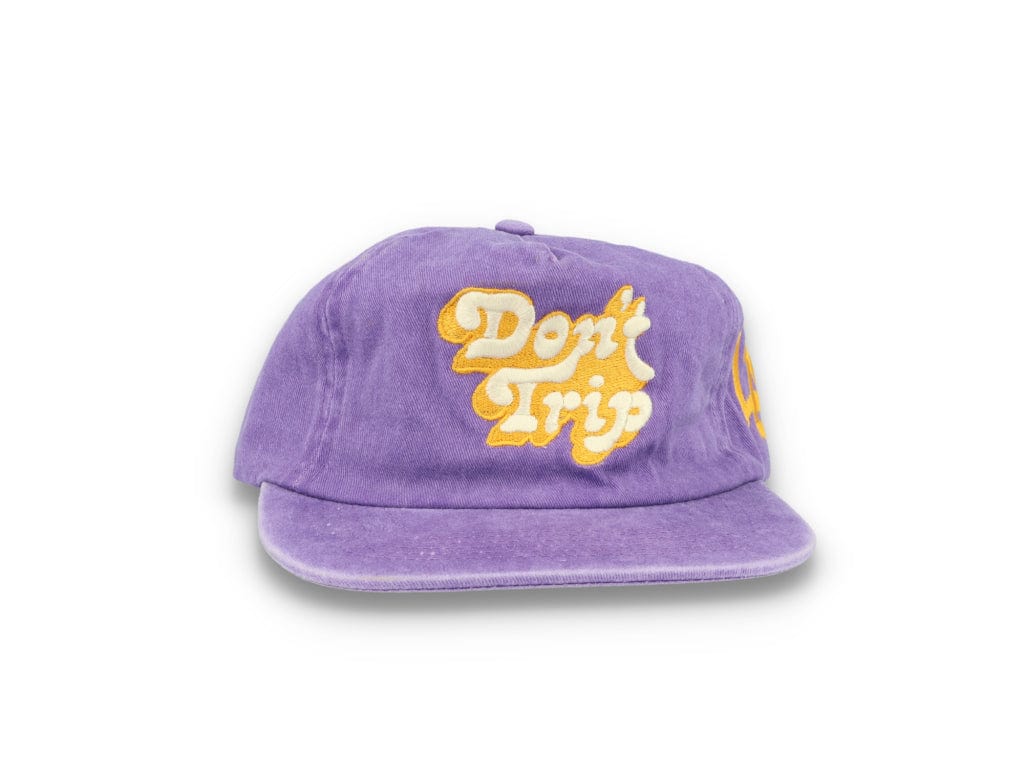 Free & Easy Don't Trip Washed Snapback Hat Purple - LOKK