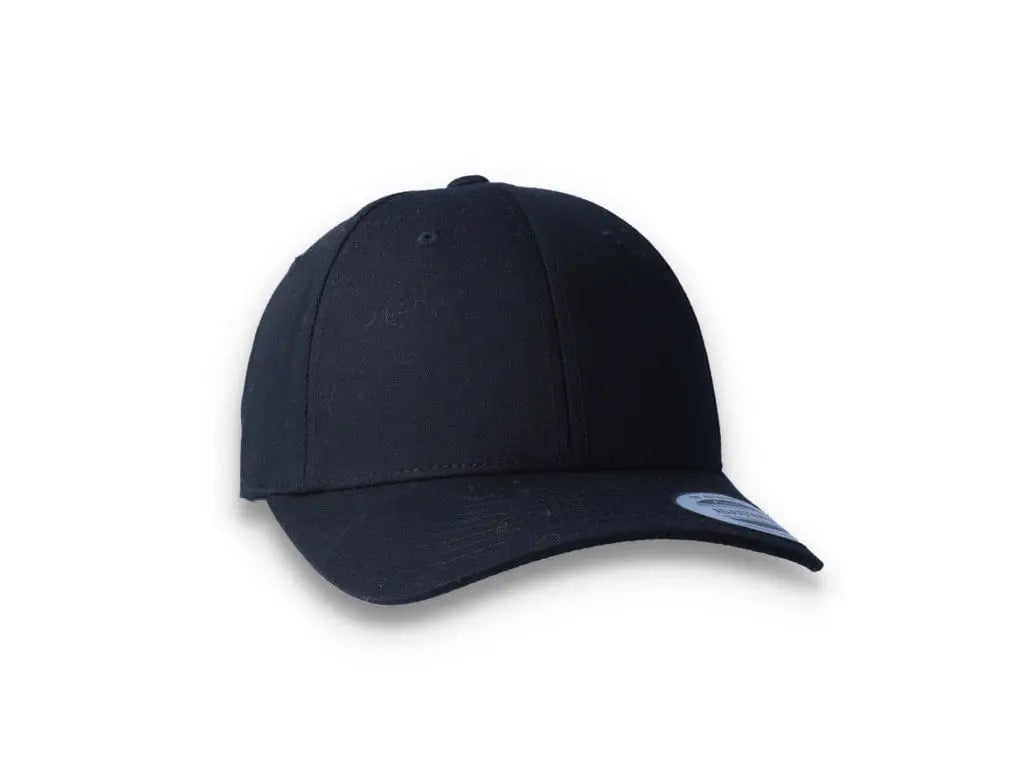 Curved Baseball Cap Snapback Black - Yupoong 7706 - LOKK