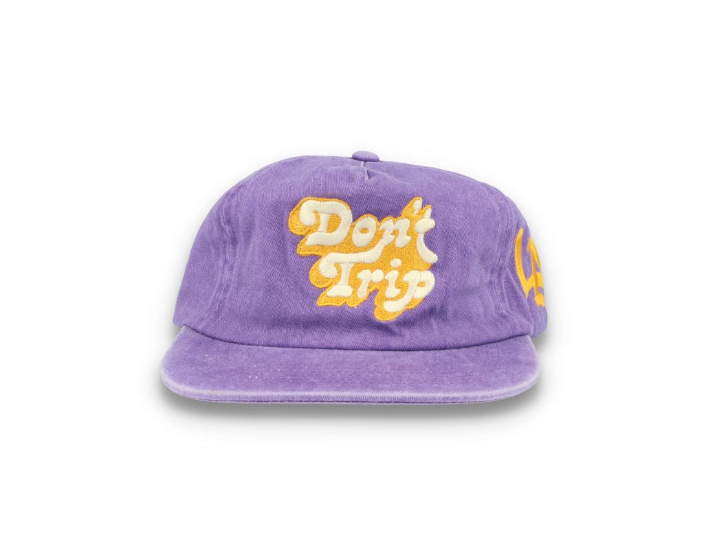 Free & Easy Don't Trip Washed Snapback Hat Purple - LOKK