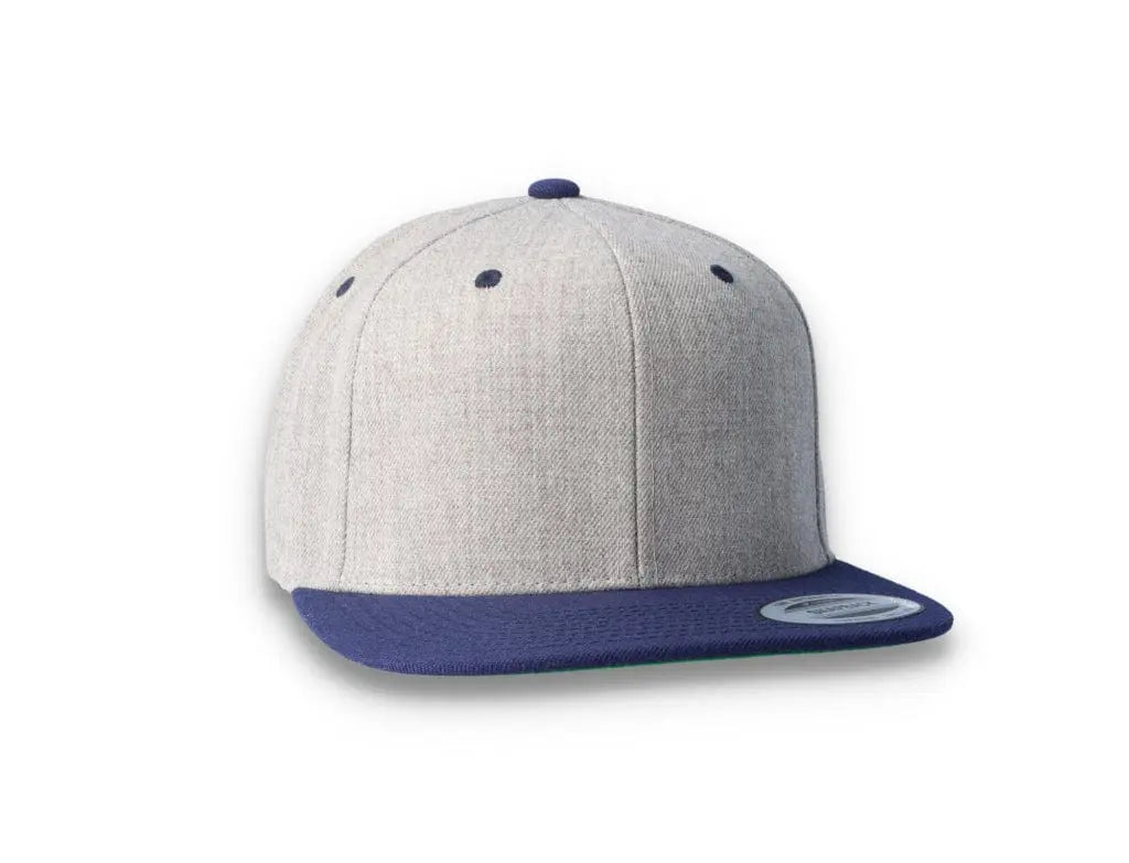 Yupoong Classic Snapback 6089MT Heather Grey/Navy - LOKK