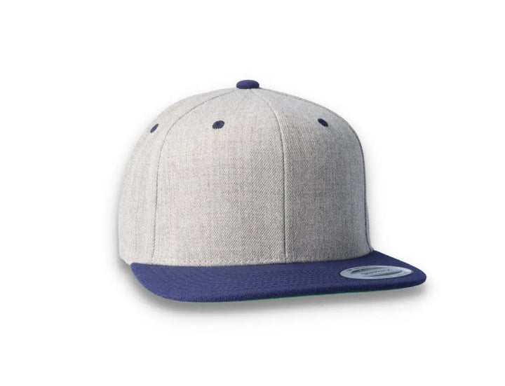 Yupoong Classic Snapback 6089MT Heather Grey/Navy - LOKK