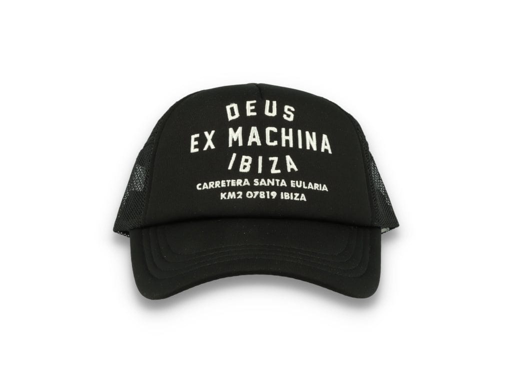 Trucker Cap Black Deus Ibiza Address - LOKK