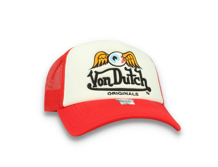 Von Dutch Trucker Cap Baker White/Red - LOKK