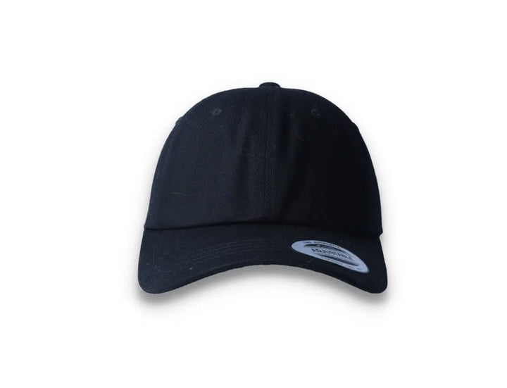 Black Dad Cap Low Profile Cotton Twill - Yupoong 6245CM - LOKK