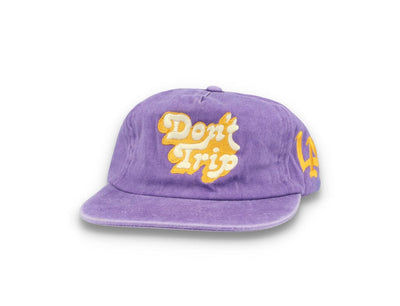 Free & Easy Don't Trip Washed Snapback Hat Purple
