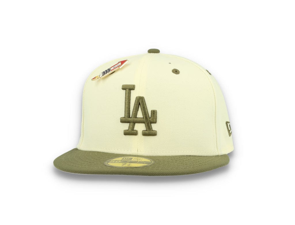 59FIFTY MLB World Series Trail Mix Los Angeles Dodgers White/Khaki - LOKK