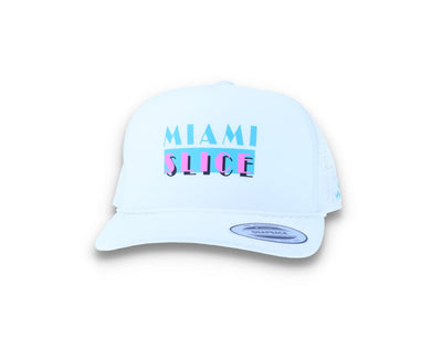 Miami Slice Trucker Cap White