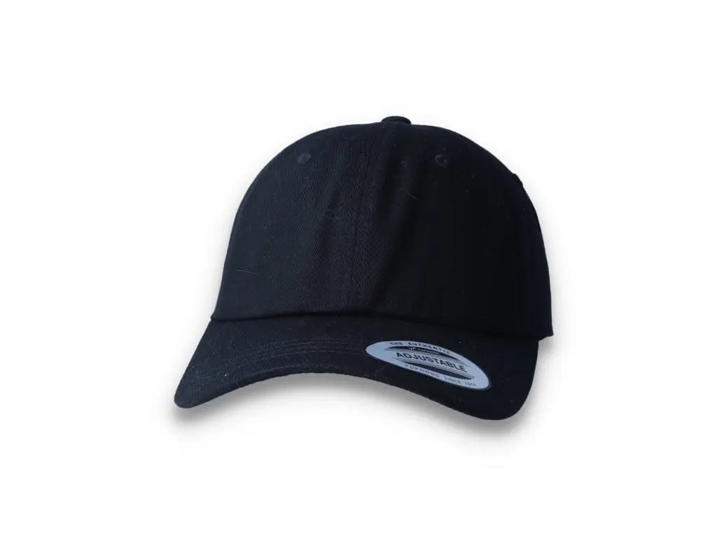 Black Dad Cap Low Profile Cotton Twill - Yupoong 6245CM - LOKK