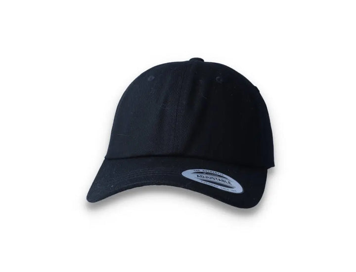 Black Dad Cap Low Profile Cotton Twill - Yupoong 6245CM - LOKK