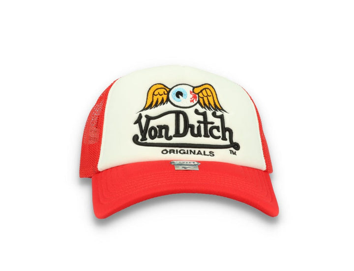 Von Dutch Trucker Cap Baker White/Red - LOKK