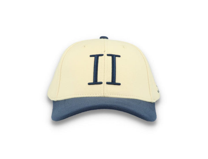 Contrast Baseball Cap Ivory/Dark Navy - LOKK