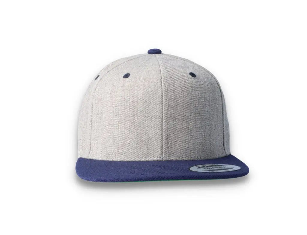 Yupoong Classic Snapback 6089MT Heather Grey/Navy - LOKK
