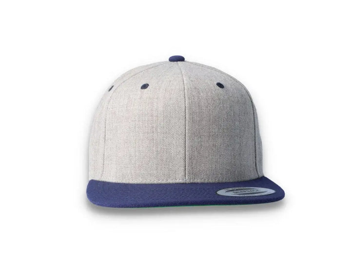 Yupoong Classic Snapback 6089MT Heather Grey/Navy - LOKK
