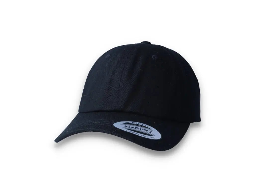 Black Dad Cap Low Profile Cotton Twill - Yupoong 6245CM - LOKK