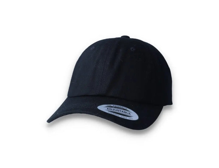 Black Dad Cap Low Profile Cotton Twill - Yupoong 6245CM - LOKK