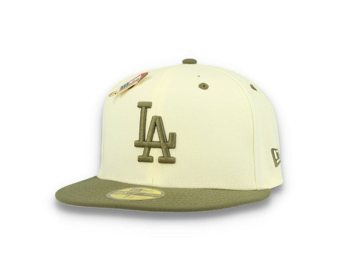 59FIFTY MLB World Series Trail Mix Los Angeles Dodgers White/Khaki - LOKK