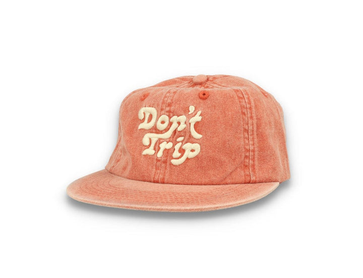 Free & Easy Don't Trip Strapback Hat Washed Terracotta - LOKK