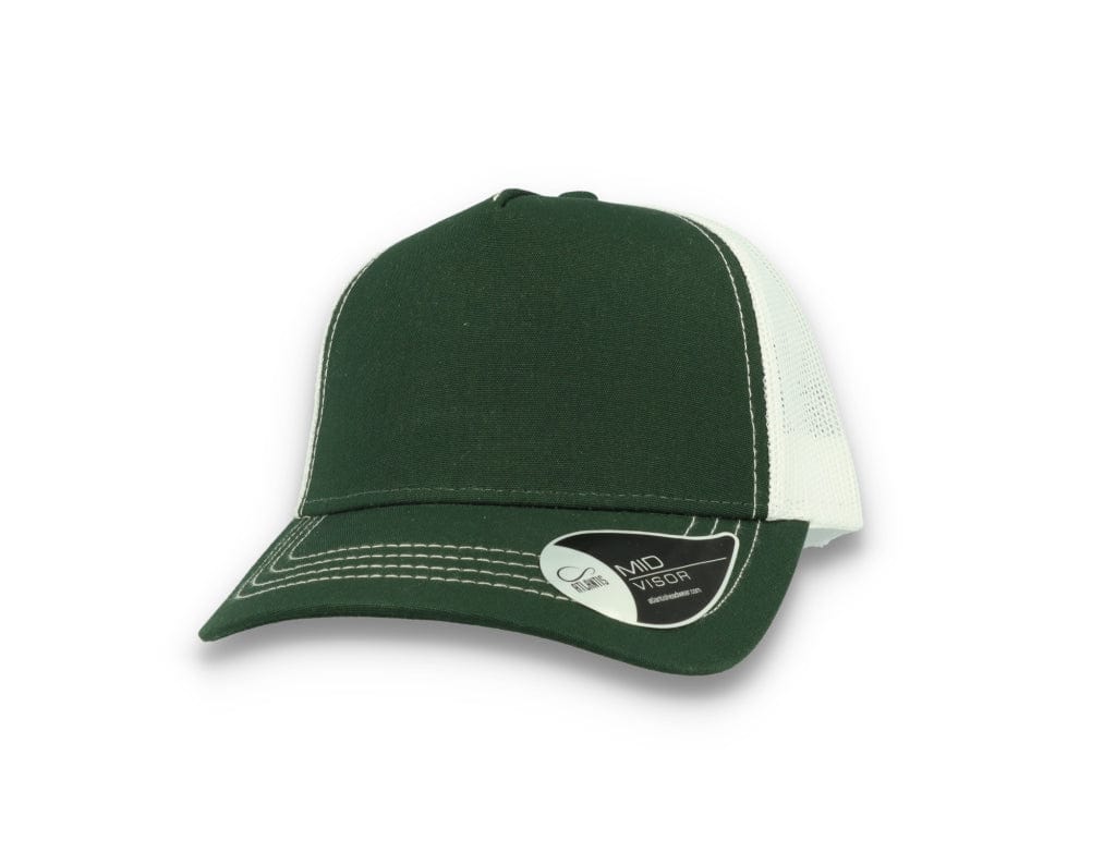 Trucker Cap Bottle Green/White Atlantis Rapper Canvas - LOKK