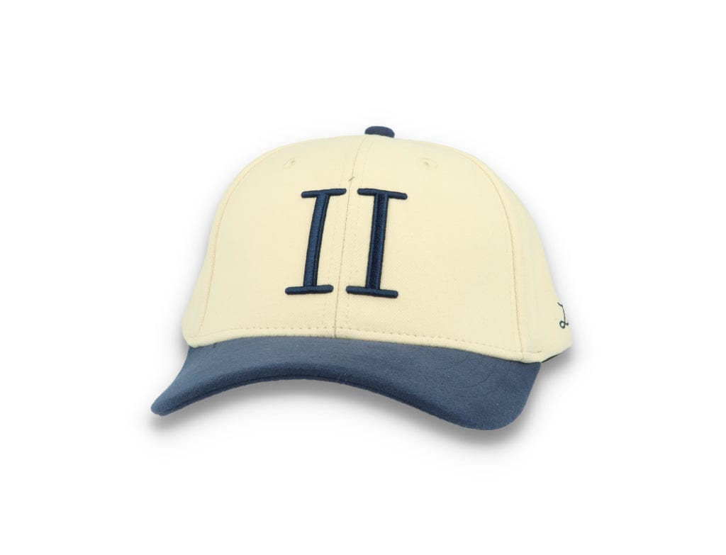 Contrast Baseball Cap Ivory/Dark Navy - LOKK