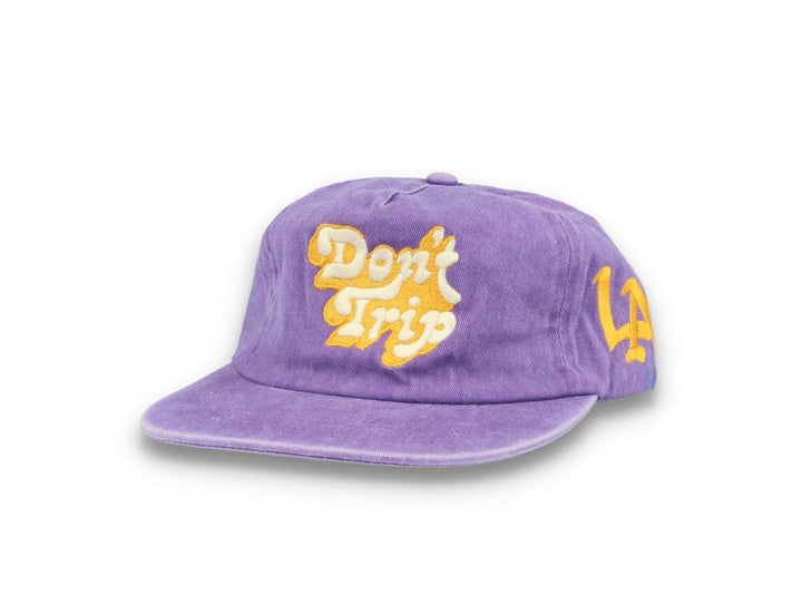 Free & Easy Don't Trip Washed Snapback Hat Purple - LOKK