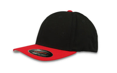 Cap Black/Red 2Tone Flexfit Baseball 6277T