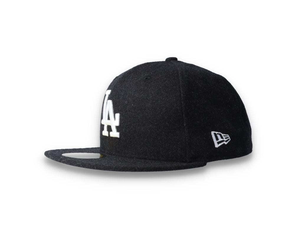 59FIFTY Melton Wool LA Dodgers Black/White - LOKK