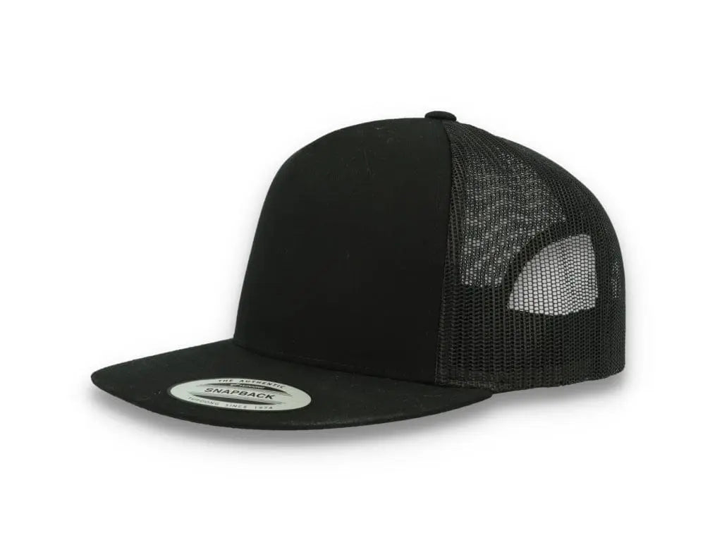 Classic Trucker Cap Black/Black - Yupoong 6006 - LOKK