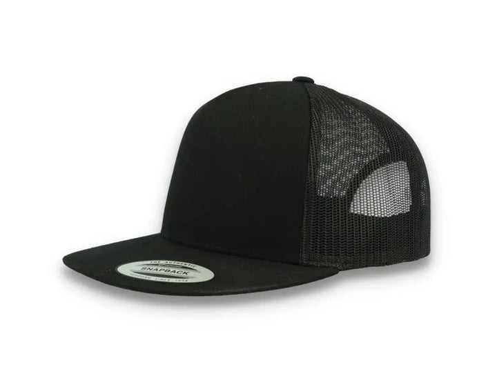 Classic Trucker Cap Black/Black - Yupoong 6006 - LOKK